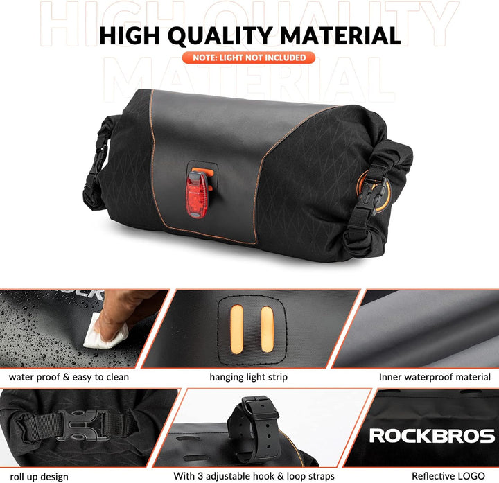 ROCKBROS Fahrradtaschen Set wasserdichte Lenkertasche + Rahmentasche + Satteltasche für Fahrrad, Bik