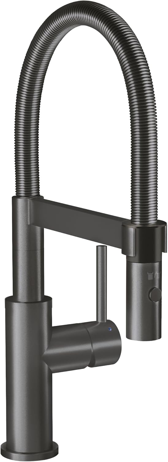 Villeroy &amp; Boch Steel Expert Compact | Hochdruck | Einhand-Küchenarmatur mit schwenkbarem Auslauf un