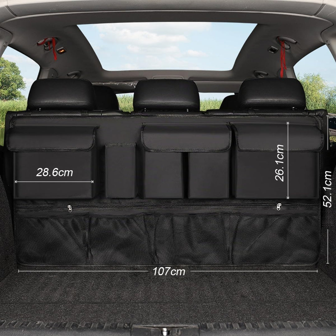 CGEAMDY Multifunktionale Auto Organizer Rücksitz, Kofferraum Organizer Auto, Oxford Tuch Auto Koffer
