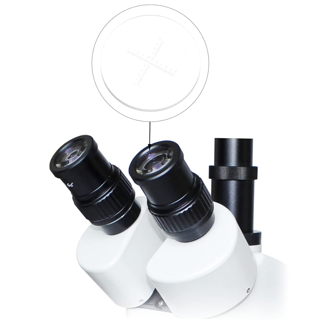 iplusmile Präzisions Mikrometer Mit Kreuzskala Glaslineal Für Umweltforschung Und Textilfaserprüfung