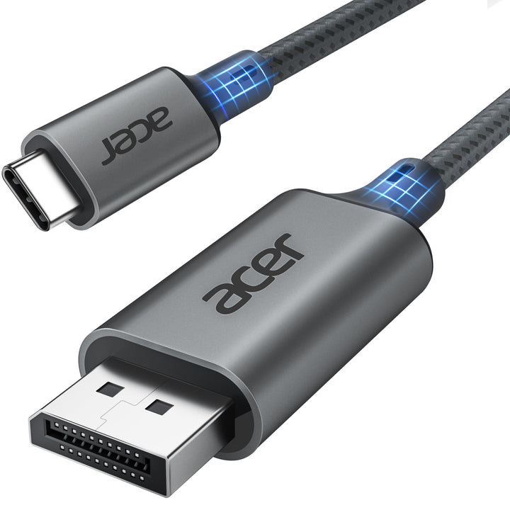 Acer USB C Displayport Kabel (4K@60Hz, 2K@165Hz), Typ C Thunderbolt 3/4 auf DP Kabel mit MST, Freesy