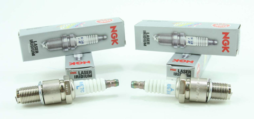 4 NGK Laser Iridium Rennzündkerzen, RE7cl RE9BT, Mazda RX-8, 1.3 R2 von NGK