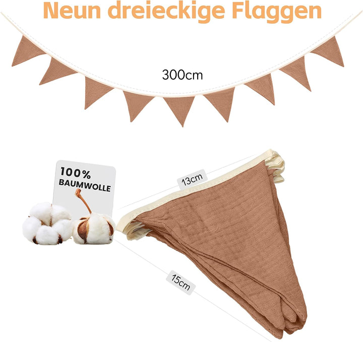 Hausbett Himmel Deko Set, Betthimmel Hausbett aus Musselin - 1 Betthimmel & 1 Wimpelkette, für Junge