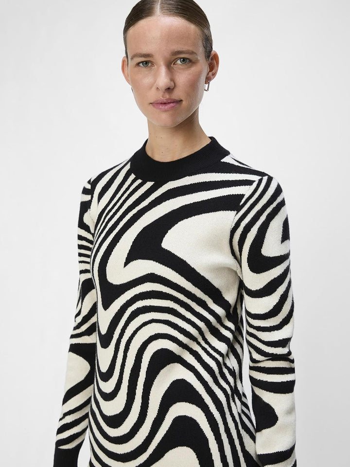 Object Female Strickkleid OBJRAY M Black 5, M Black 5