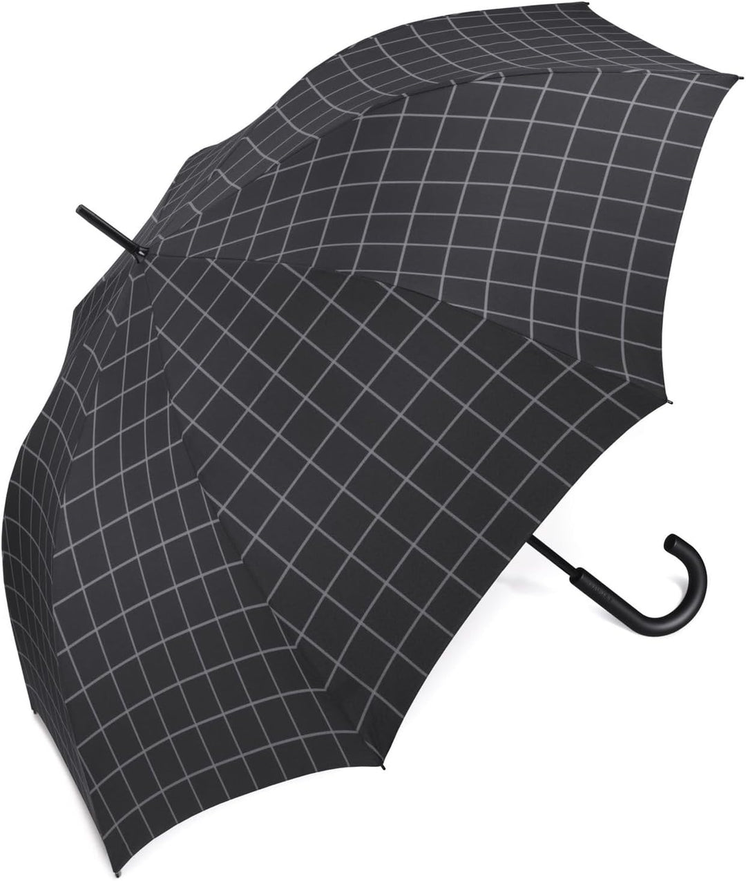 Esprit Herren Stockschirm Automatik Gents - Check Black, Check Black