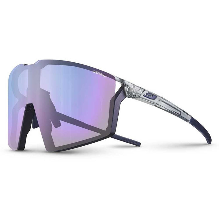 Julbo Unisex Edge Sunglasses Einheitsgrösse Capsule Bike Cat.1: Glänzend Translu Grau / Iridescent V