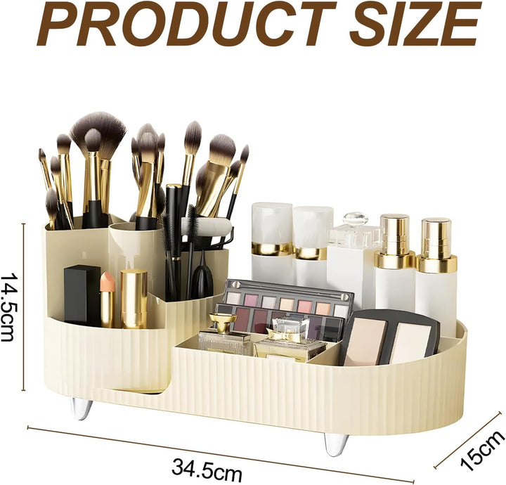 Schminktisch Kosmetik Make Up Organizer, Makeup Skincare Organizers, 360° Drehbar Multifunktionale P