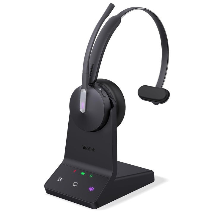 Yealink WH64 Wireless Headset mit Mikrofon,185 m Reichweite DECT & Bluetooth Mono Kabelloses Headset