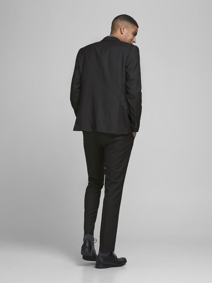 JACK & JONES Male Einreihiger Blazer und Hose JPRSOLARIS Slim Fit Anzug 46 Schwarz, 46 Schwarz