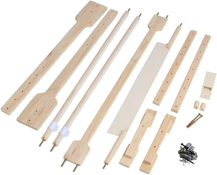 Stickerei-Ständer, Tapisserieständer, 14 CT Holzboden Tapisserieständer mit 5 Höhen