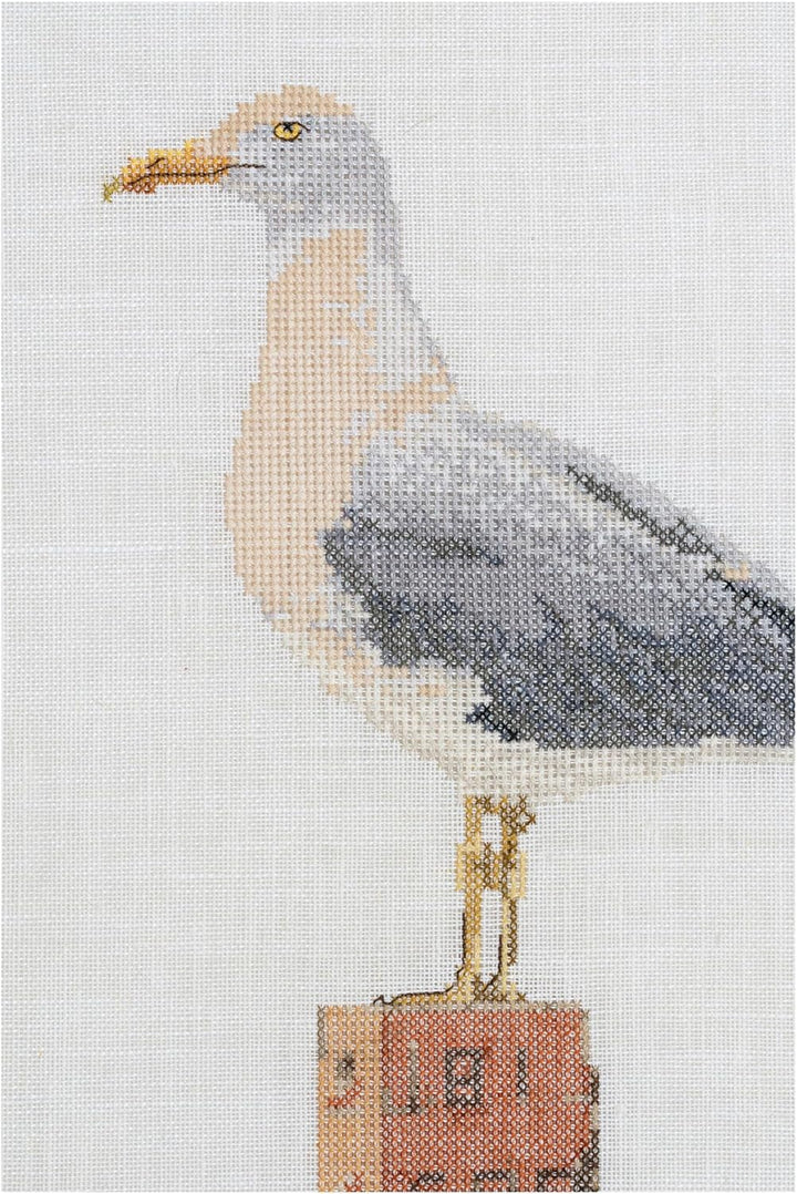 Thea Gouverneur - Kreuzstich-Set - Möwe - Leinen - 32 Count - Für Erwachsene - 1062, Möwe