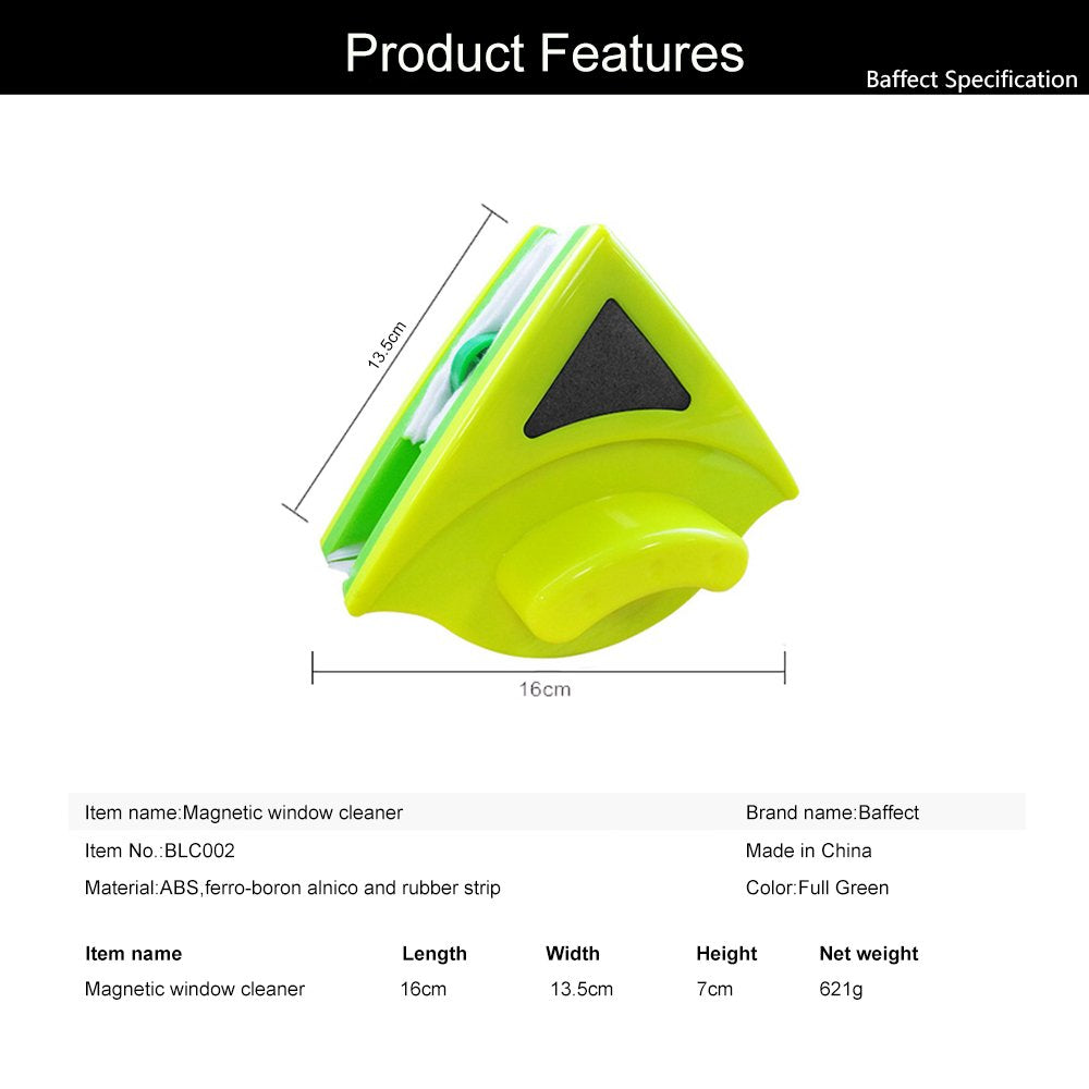 Baffect Startseite Double Side Magnetic Window Cleaner Beide Seiten-Glaswischer Werkzeuge Oberfläche