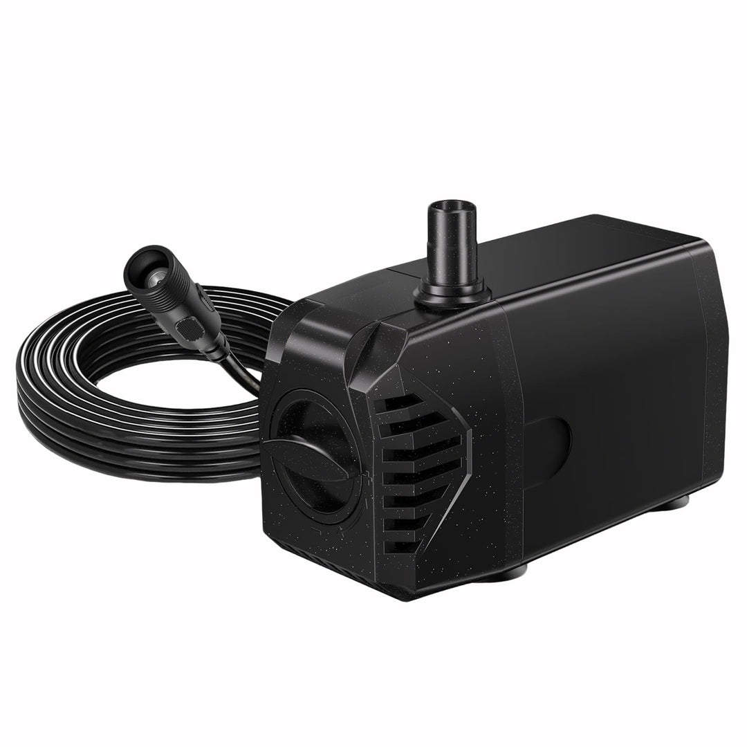 Biling Wasserpumpe 10 W 875 l/h für 12W–20W Solar Teichpumpe mit Filter und Trockenlaufschutz, Solar