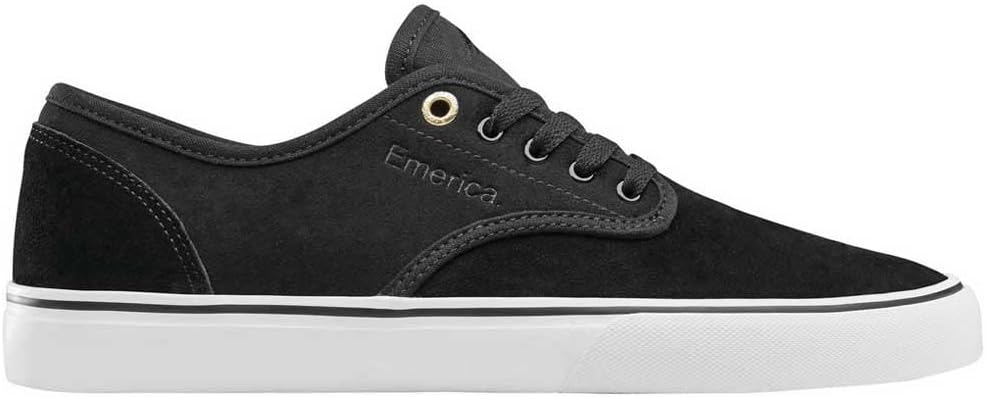 Emerica Herren Wino Standard Skate-Schuh 37.5 EU Black White Gold, 37.5 EU Black White Gold