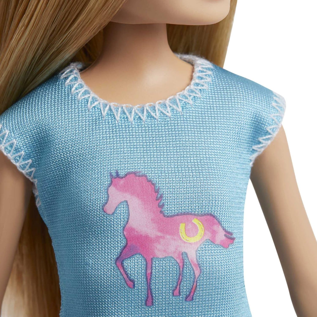 Barbie - Stacie Schwestern auf Pferd Playset mit Pferd und Sattel 2, mit Reitanzug, Spielzeug und Ge