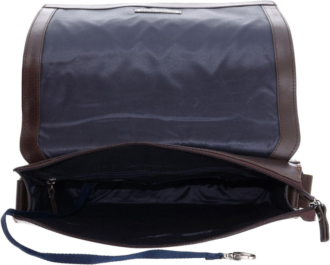 Leonhard Heyden Dakota Umhängetasche M 2 braun Brown, Brown