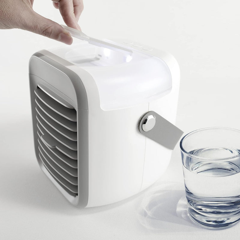 X4-LIFE Mobile Klimaanlage - Luftkühler Klimagerät für Büro, Zuhause, Home Office - mit Akku, 3 Modi