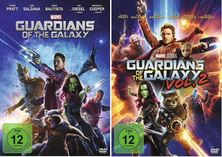 Guardians of the Galaxy 1+2 (Teil 1+2,Vol.1+2) [DVD Set], DVD