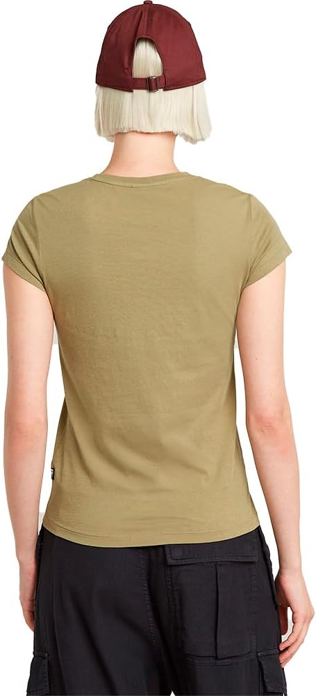 G-Star Damen Eyben Slim V-Neck Top 2.0 XXS Grün (Ensis Green D24533-4107-6057), XXS Gr&#xFC;n (Ensis