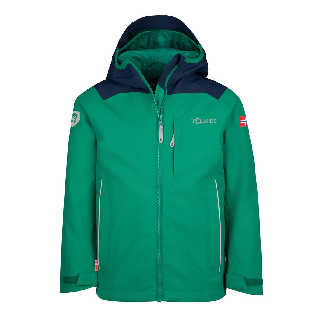 Trollkids Bergen Regenjacke 92 Pfeffergrün/Marineblau, 92 Pfeffergrün/Marineblau