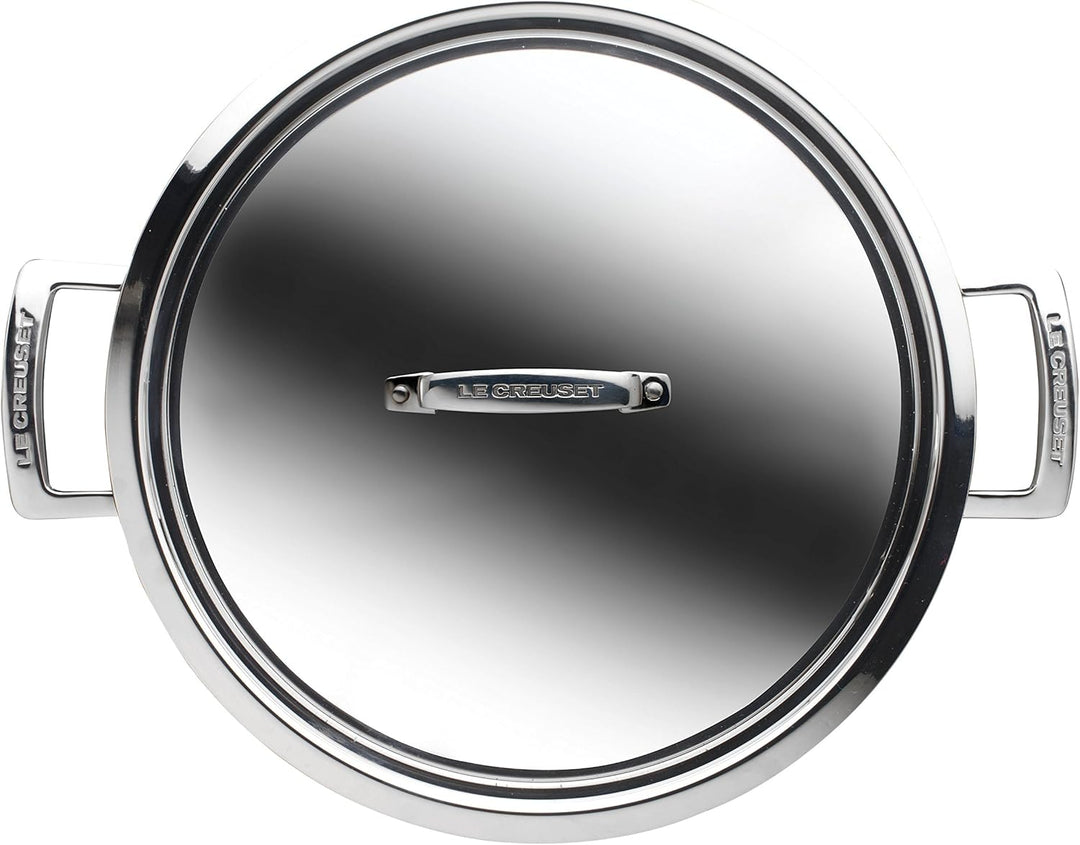 Le Creuset Gourmet-Profitopf aus 3-ply Edelstahl mit Deckel, Ø 30 cm,Für alle Herdarten inkl. Indukt