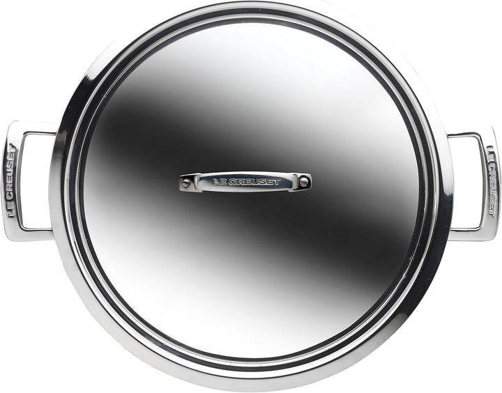 Le Creuset Gourmet-Profitopf aus 3-ply Edelstahl mit Deckel, Ø 30 cm,Für alle Herdarten inkl. Indukt