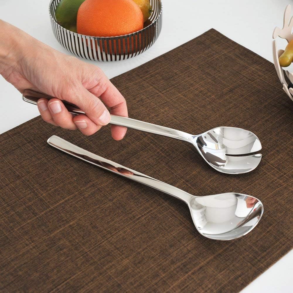 Alessi "Ovale",Salatbesteck aus Edelstahl, 26 x 28.3 x 26 cm