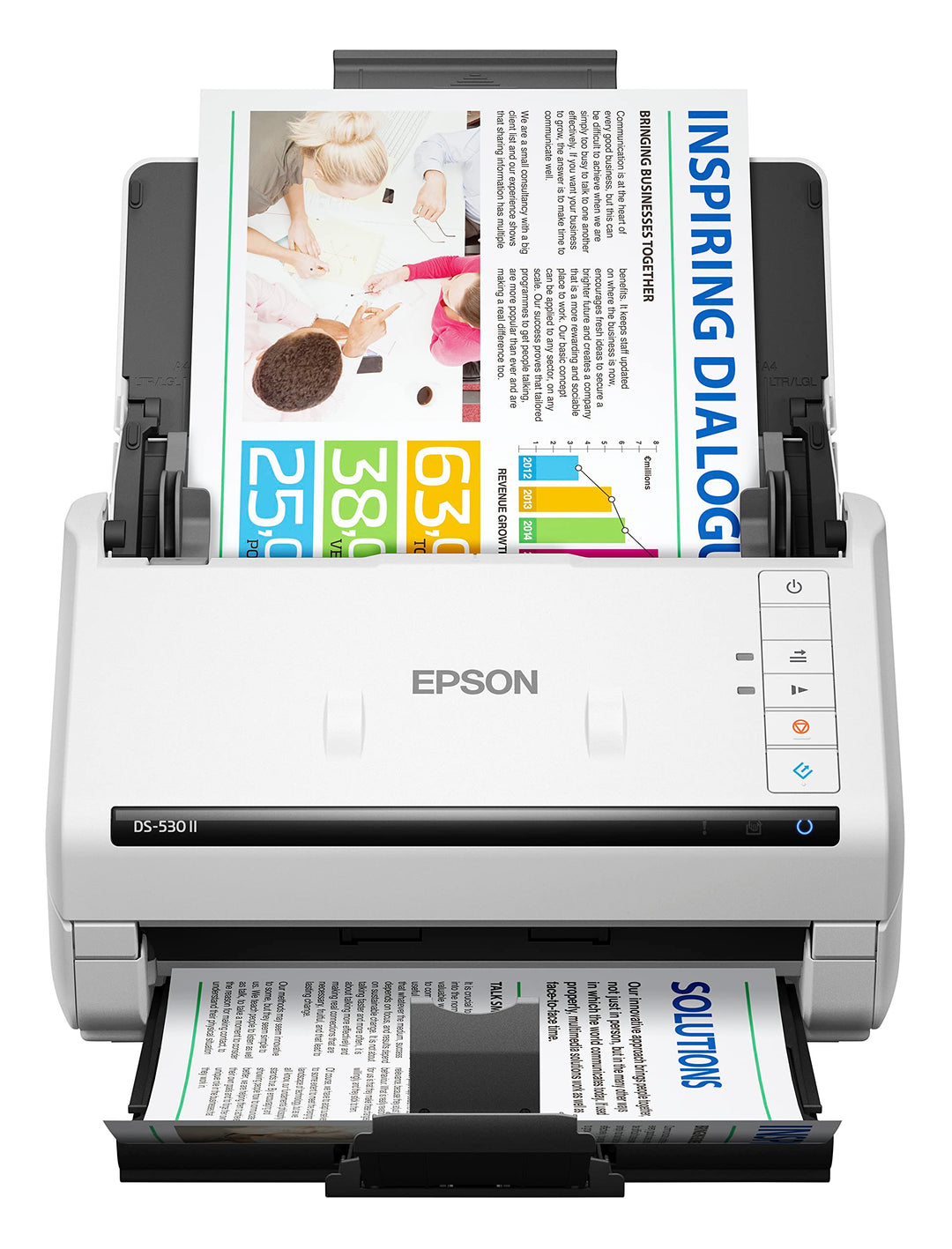 Epson DS-530 II Farb-Duplex-Dokumentenscanner für PC und Mac mit Vorlageneinzug, automatischer Dokum