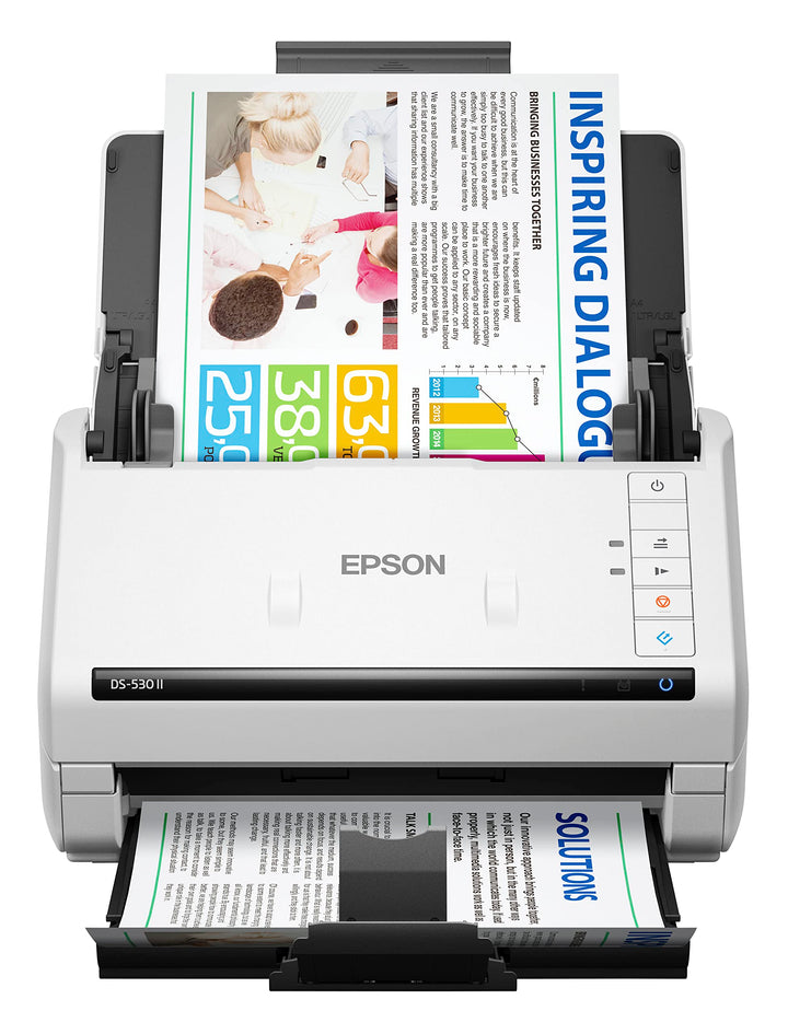 Epson DS-530 II Farb-Duplex-Dokumentenscanner für PC und Mac mit Vorlageneinzug, automatischer Dokum