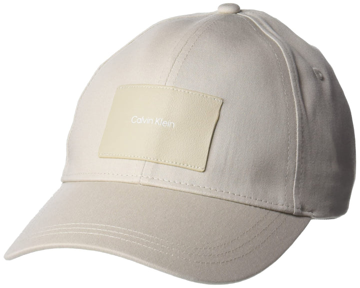 Calvin Klein CK Patch Baseball Cap Stony Beige