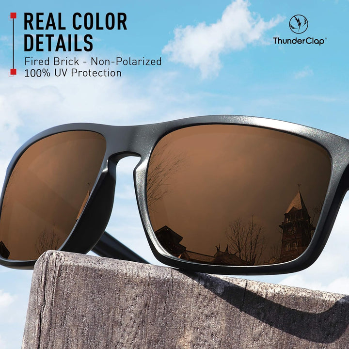 ThunderClap Polycarbonat Ersatzgläser für Oakley Radar Path Sonnenbrillen Braun-anti-beschlag, Braun