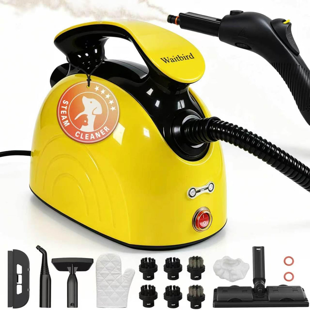 Waitbird Hand-Dampfreiniger für Zuhause, 4,5 Bar, 120 °C Heissdampf, 1500W | 21 Zubehörteile | Chemi