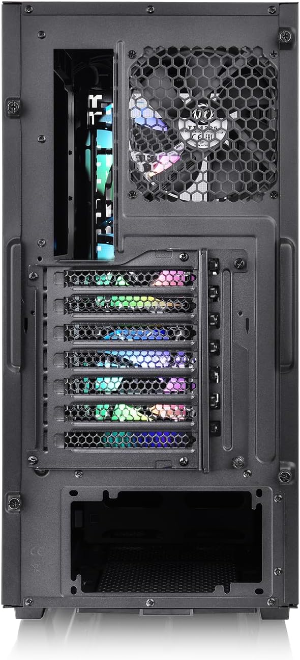 Thermaltake V350 TG ARGB Air Black | PC-Chassis | Mid-Tower-ATX-Gehäuse | 4mm gehärtetes Glas | 4X L