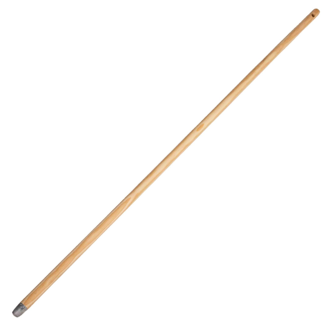Novaliv Gerätestiel Holz 130 cm mit Gewinde 24 mm Holzstiel Universalstiel Stab Ersatzstiel Besensti