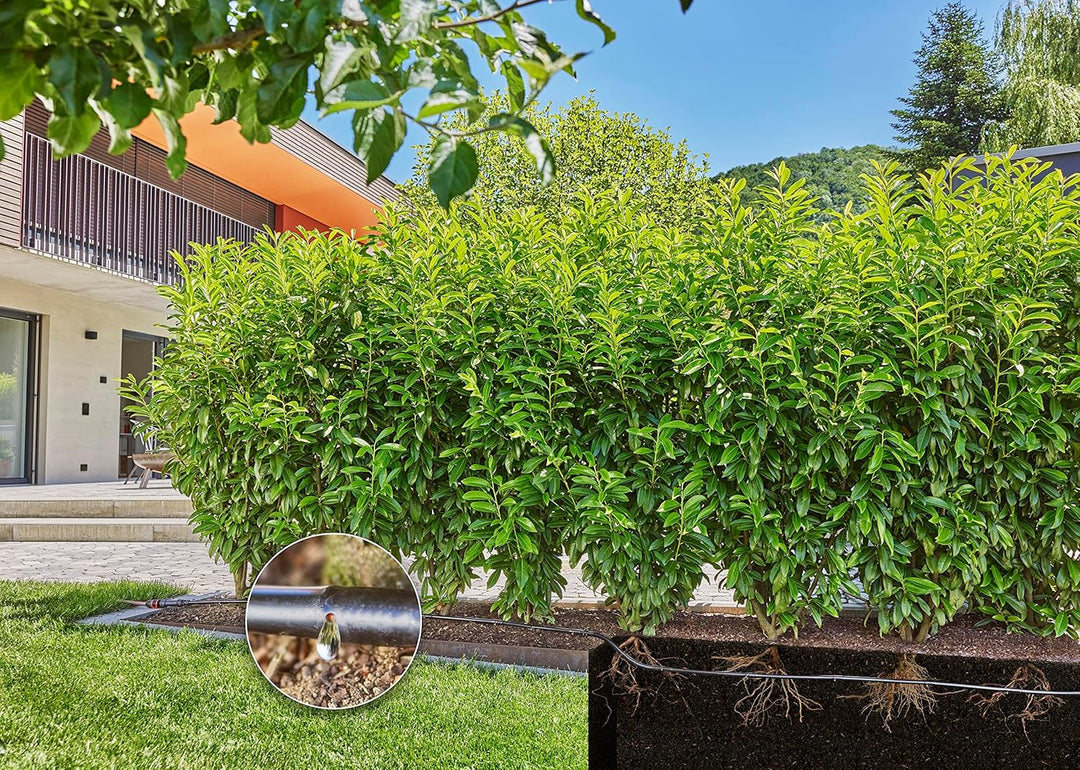 Gardena Micro-Drip-System Tropfbewässerung Set Hecke/Sträucher (25 m): Starter-Set sofort einsatzber