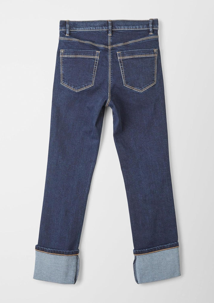 s.Oliver Mädchen Jeans, Suri Straight Fit 140 Blau
