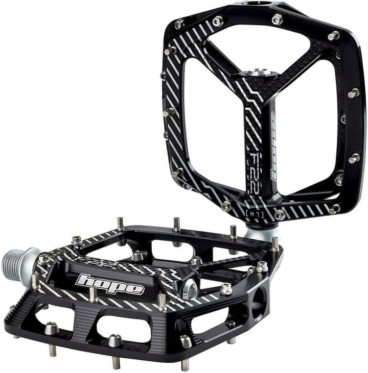 Hope Pedale – F22 Pedale – Paar Schwarz, Schwarz