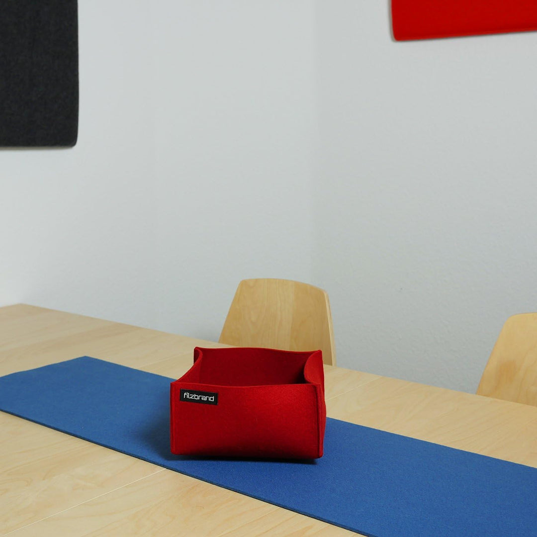 Dekoschale / Korb aus Designfilz von filzbrand, mittel, karminrot, Karminrot