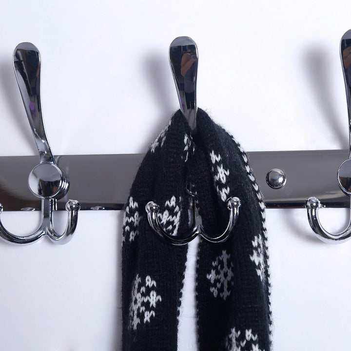 Dseap Garderobenleiste mit 8 haken, schwerlast 74cm Lang garderobenhaken, edelstahl wandgarderobe, k
