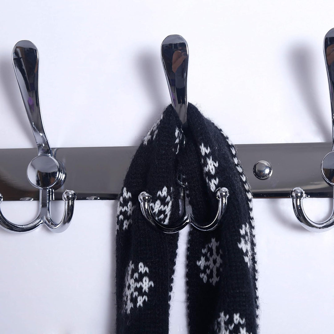 Dseap Garderobenleiste mit 8 haken, schwerlast 74cm Lang garderobenhaken, edelstahl wandgarderobe, k