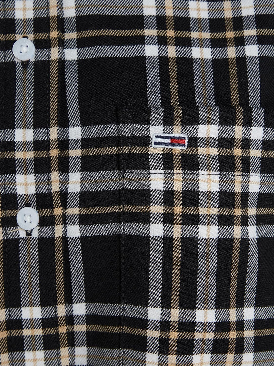 Tommy Jeans Damen Tjw Check Overshirt Gewebte Oberteile S Black Check, S Black Check