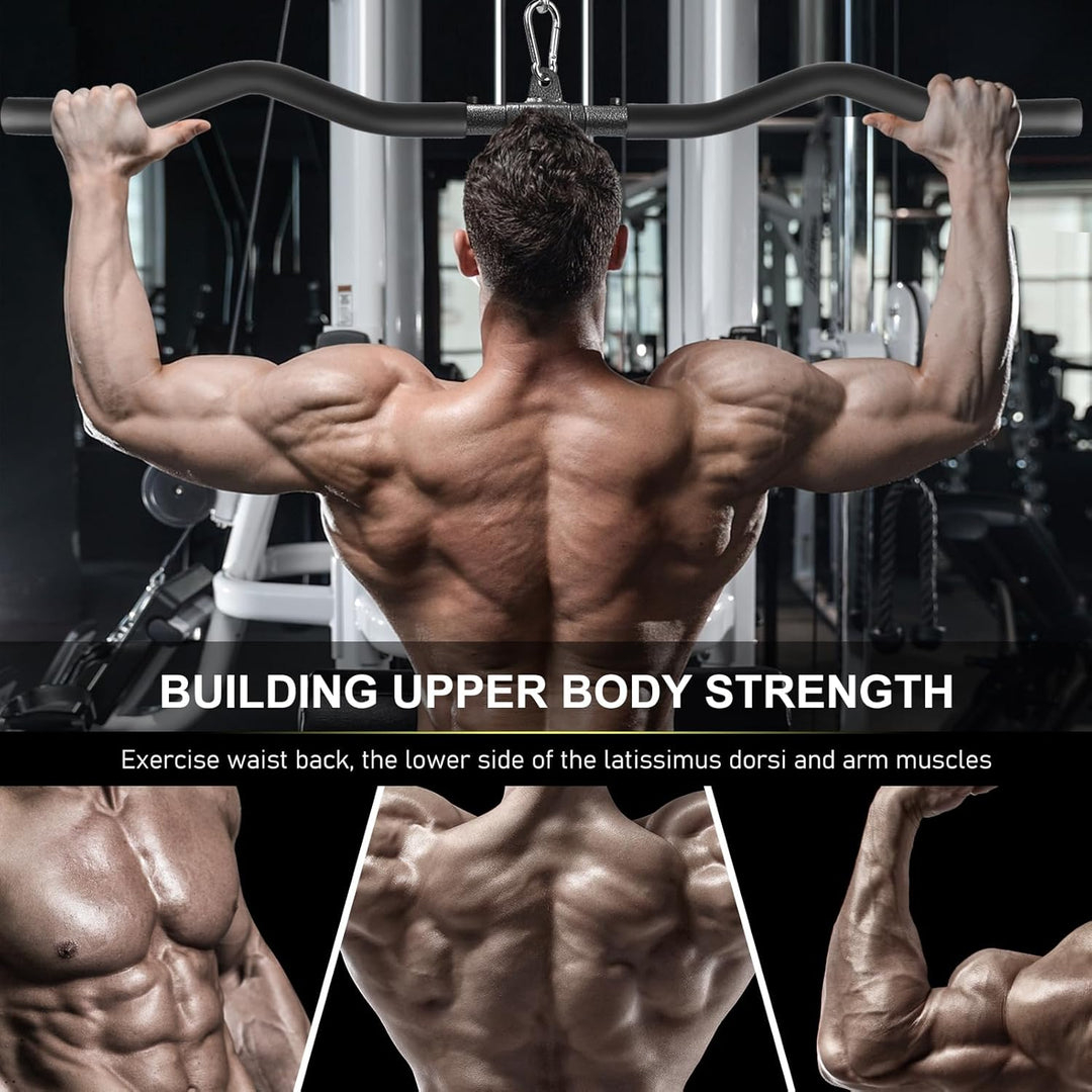 Lyndwin Latzugstange Bizeps Stange Klimmzugstangen Zugstange Muskelzugstange für Zuhause Bodybuildin