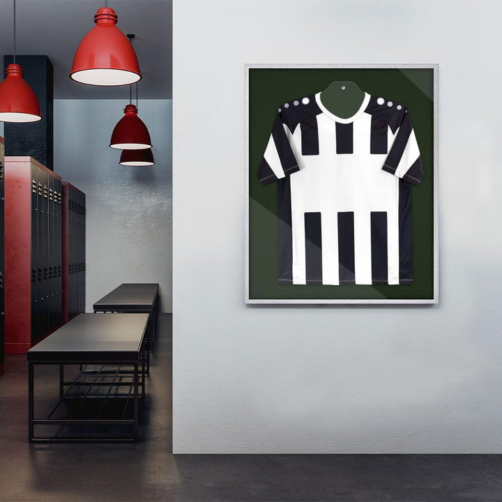 Bildershop-24 Objektrahmen Trikotrahmen Vario inkl. Bügel und Passepartout 60x90cm Mattsilber (lacki