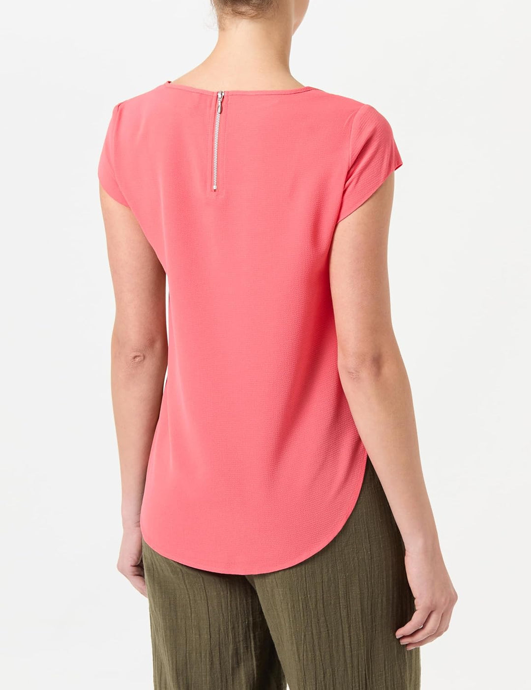 ONLY Vic Short Sleeve Top 32 Cayenne, 32 Cayenne
