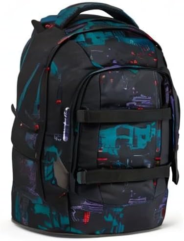 Satch Pack Pencil Slider Light Edition Schulrucksack Set 3tlg. mit Sportbeutel (Night Vision), Night