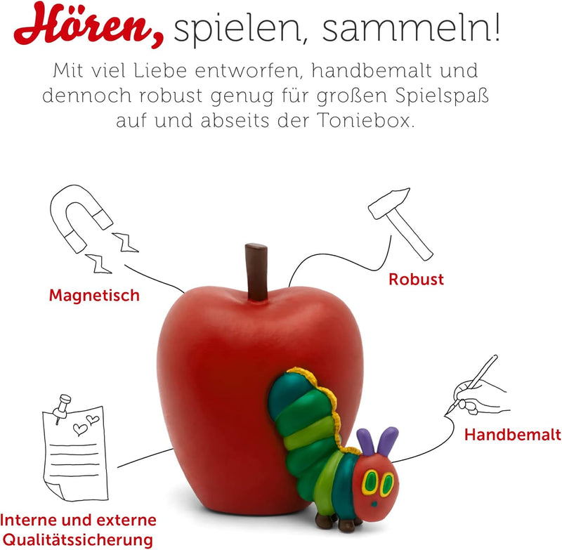 tonies Hörfiguren für Toniebox, Die kleine Raupe Nimmersatt, Hörbuch für Kinder ab 3 Jahren, Spielze