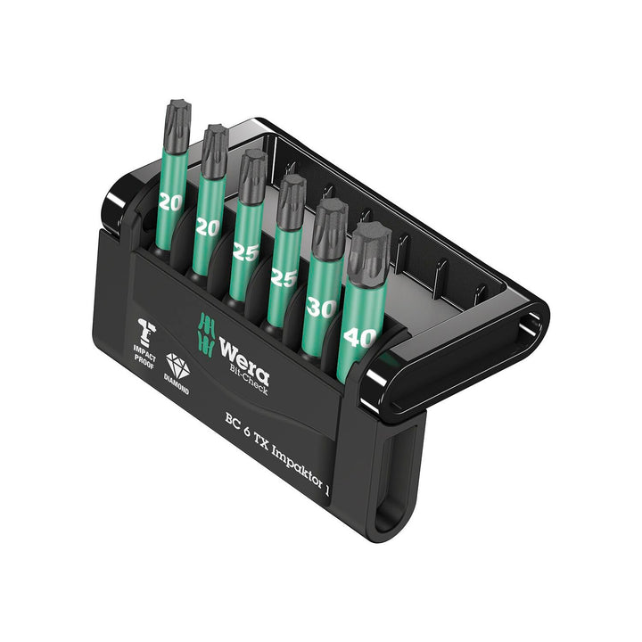 Wera Bit-Sortiment, Bit-Check 6 TX Impaktor 1, 6-teilig, 05057693001 Bit-Check 6 TX Impaktor 1 Singl