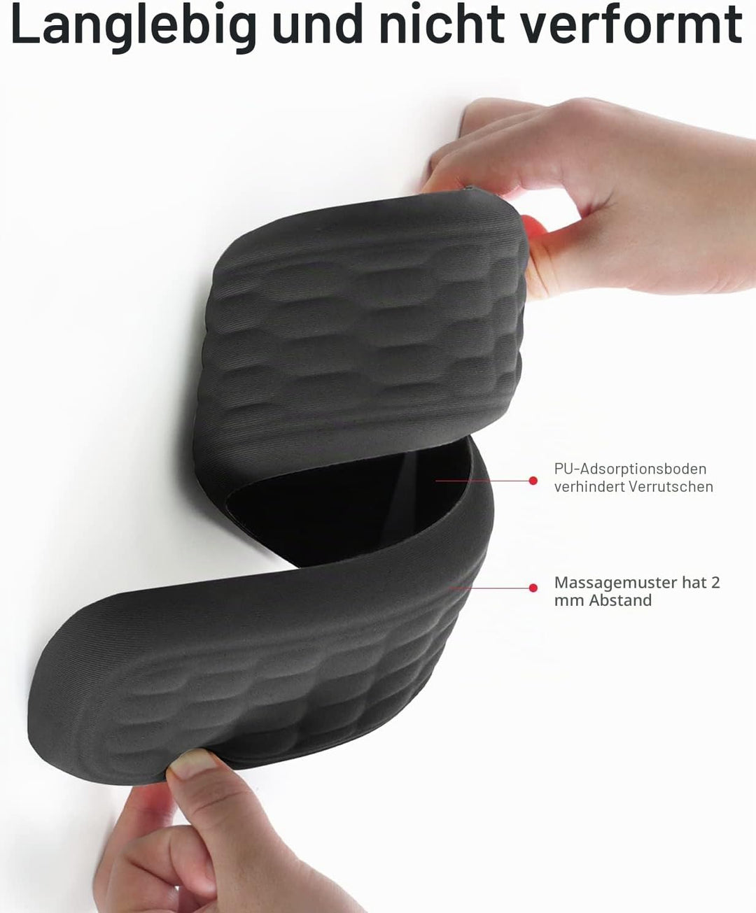 Meatanty Handgelenkauflage für Tastatur und Maus, gepolstert, Memory-Schaum, Handauflage für Büro, C