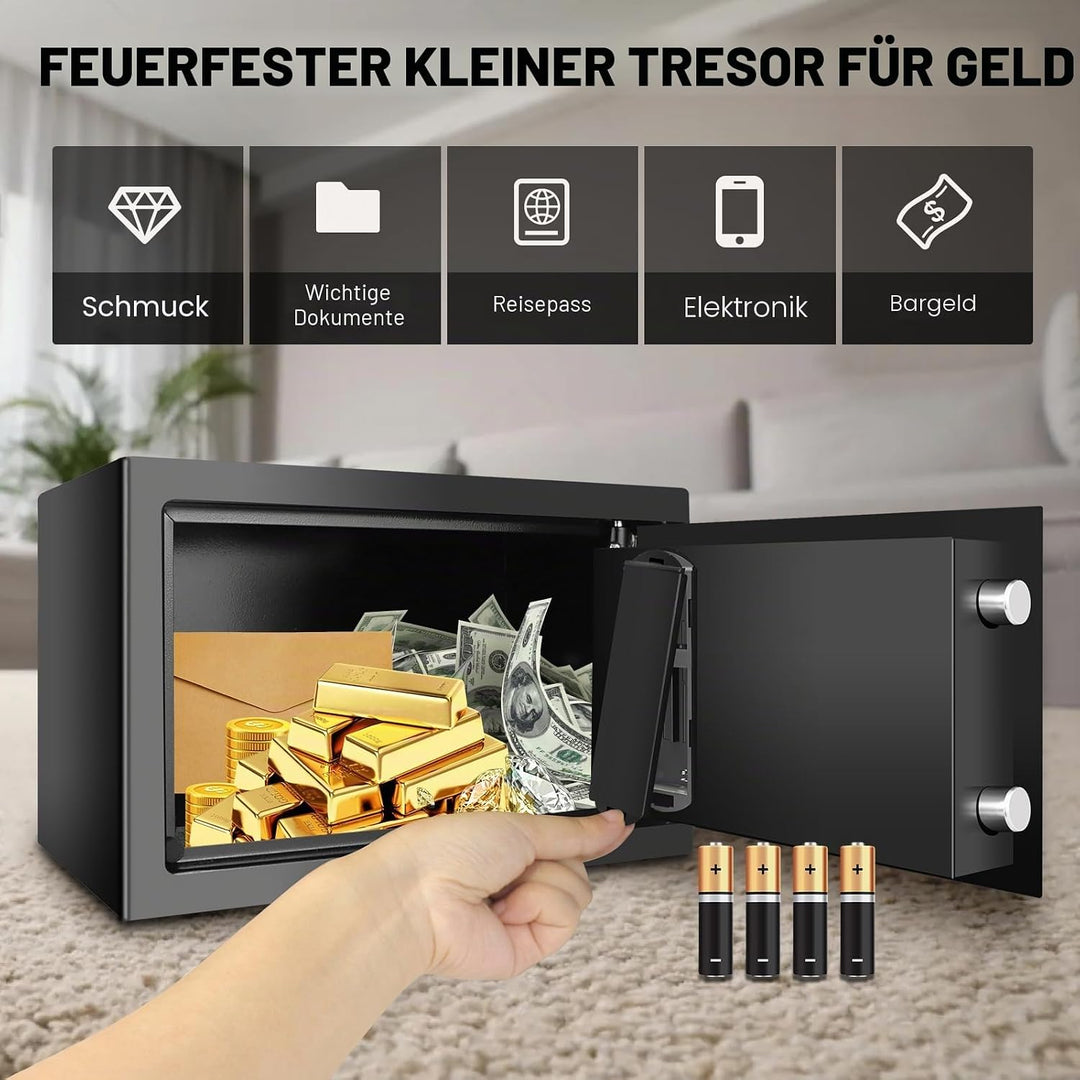 Home Safe Feuerfest Wasserdicht Sicher Digital Stahl Safe Sicherheit Elektronische Home Office Geldb