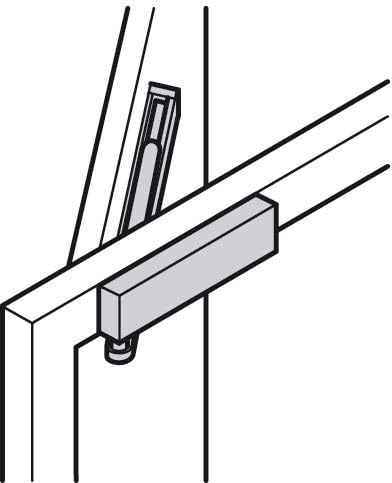 GEZE Türschliesser TS5000, RAL9016 weiss, inkl. Montageplatte und
